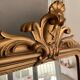Nineteenth century pediment mirror