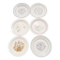 Assiettes dessert dépareillées