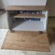 Vintage raw oak secretary