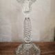 Molded glass candle holder