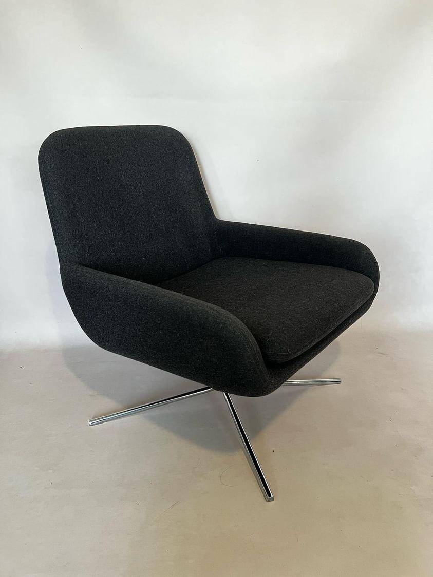 Fauteuil scandinave coco swivel de softline