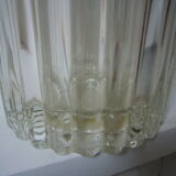 White art nouveau crystal vase