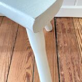 Tabouret tripode blanc vintage