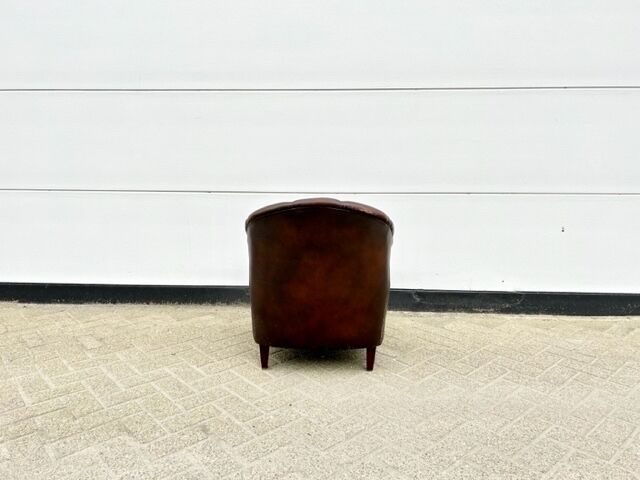 Fauteuil club en cuir