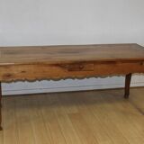 Louis XV style farmhouse table in cherry wood 19th century