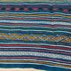 Handwoven blue kilim rug in natural wool