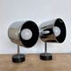 Pair of chrome Staff Leuchten wall lights - Germany 1970