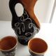 Vallauris pitcher with cup duo