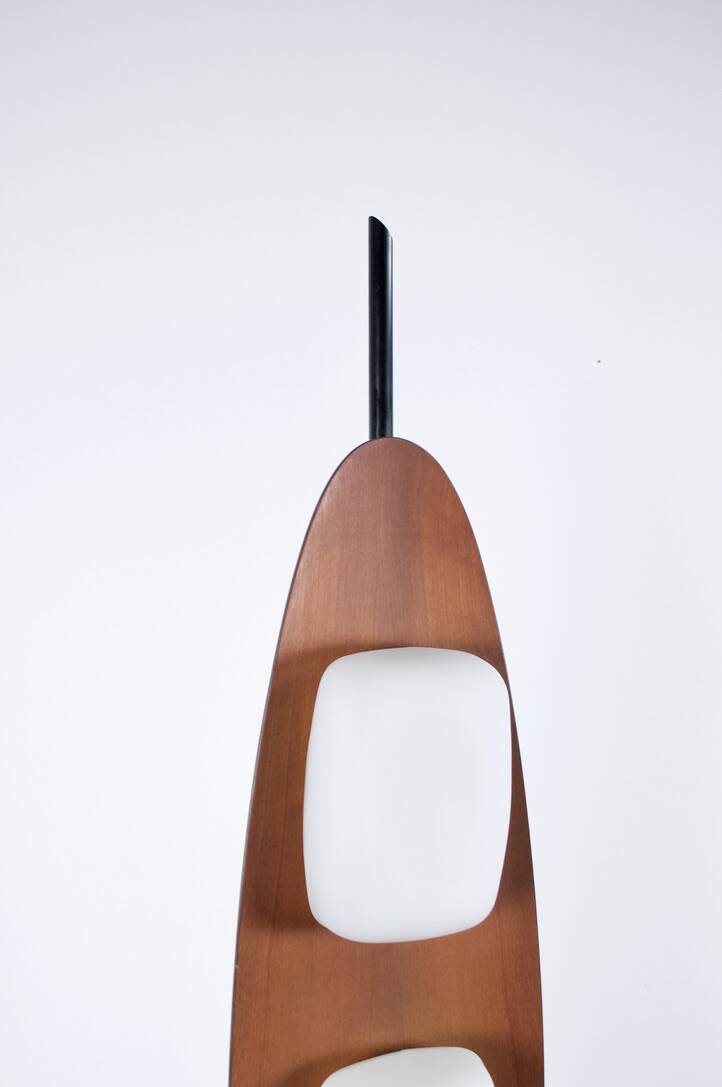 TEAK FLOOR LAMP BY GIOFFREDO REGGIANI 1969 REGGIANI PUBLISHER