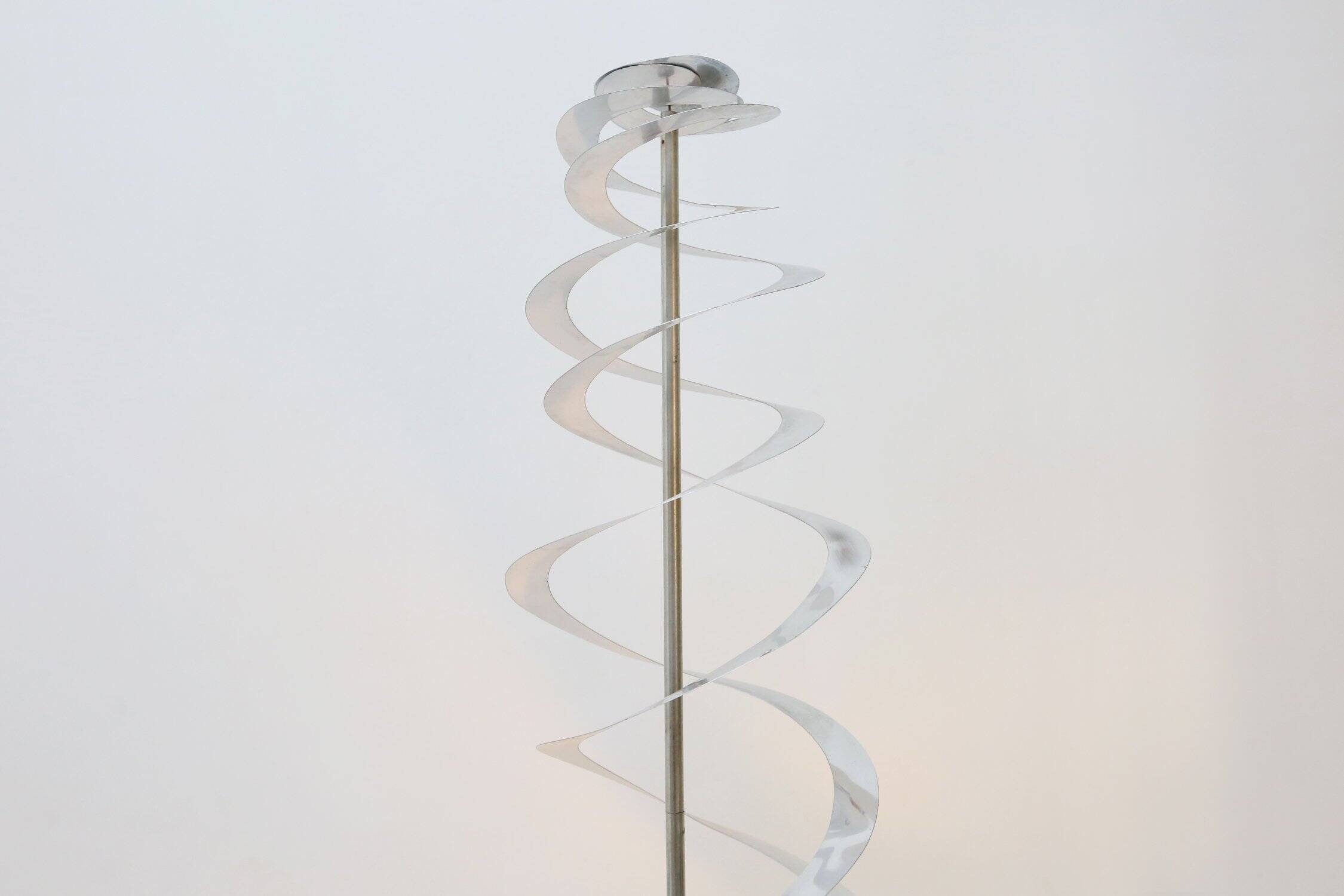 Kinetic Spiral Light Sculpture by Werner Epstein, 1972