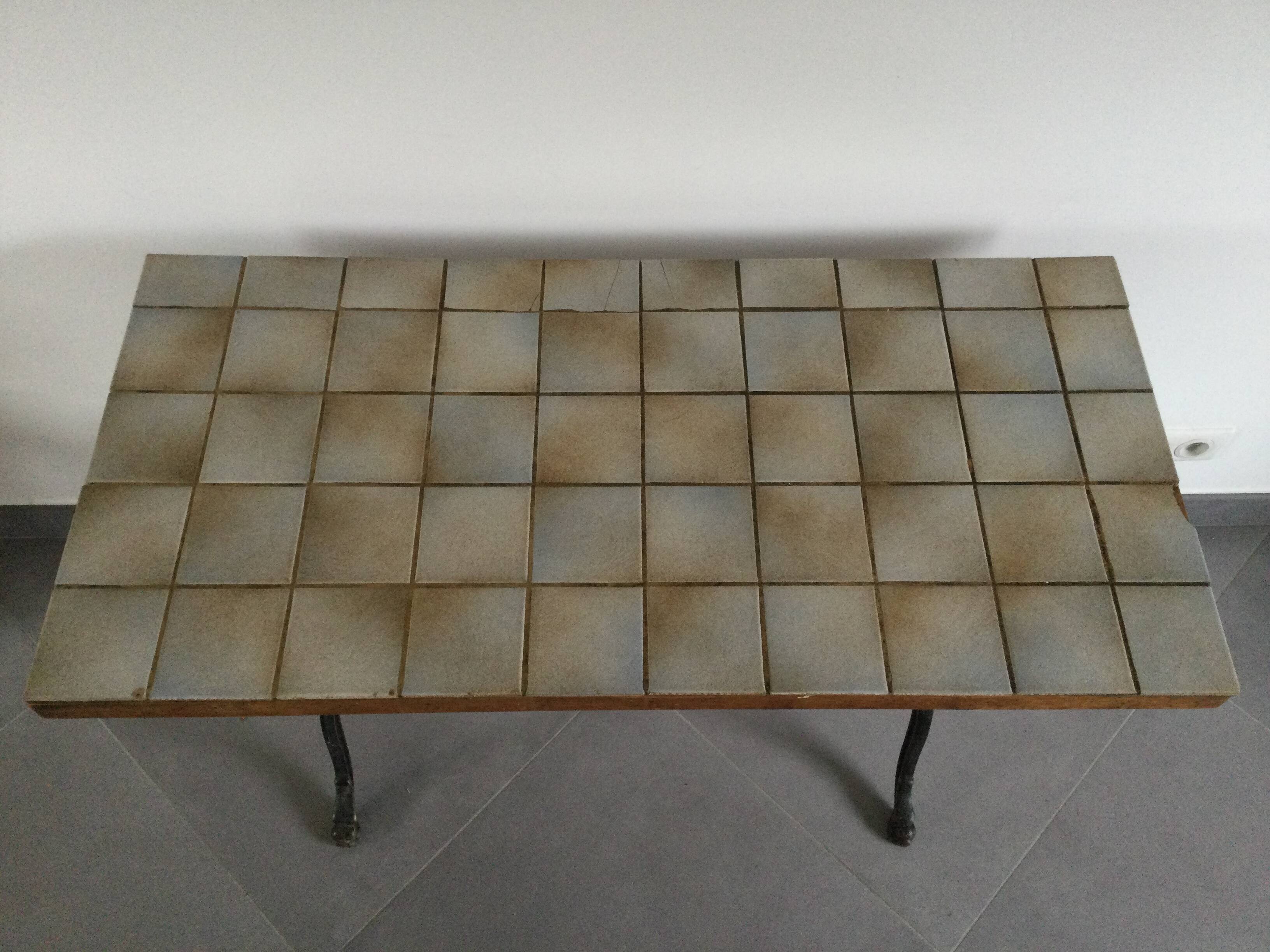 Wrought iron bistro table