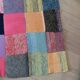 3 patchwork blankets knitted by hand