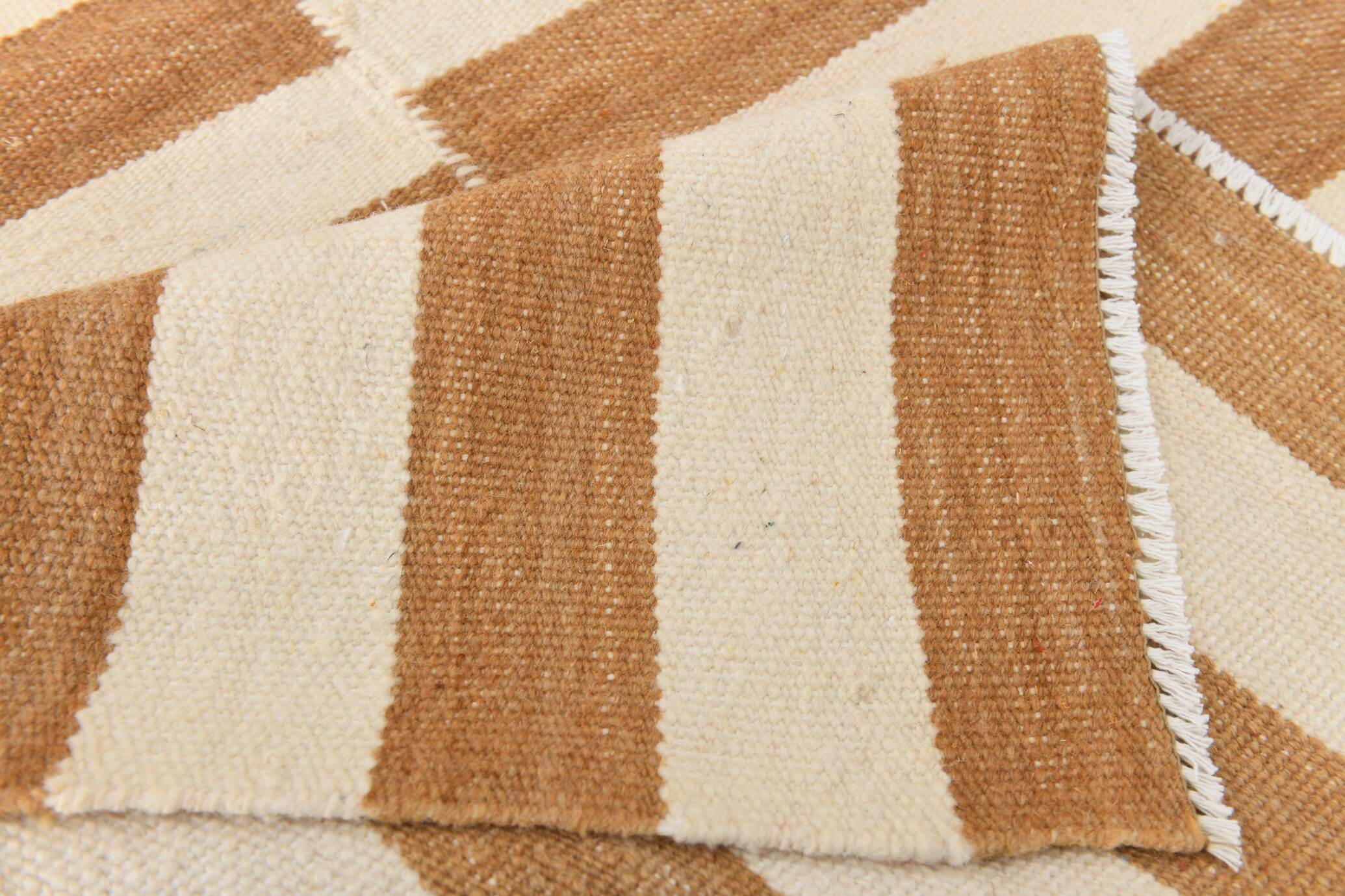 8x10 Beige & Bronze Contemporary Kilim Rug, 229x311Cm SK 35061