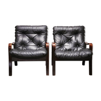 Pair of Scandinavian sun expo armchairs