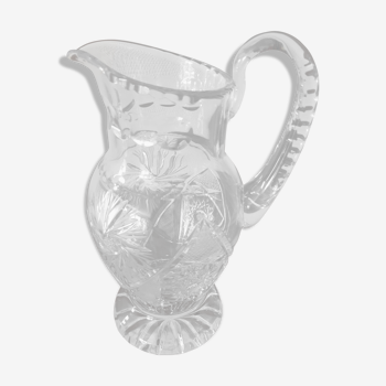 Carafe ou pichet en cristal taillé main