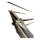 Golden metal pie server