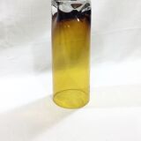 Vase en cristal orangé