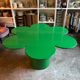 Wood and metal Tomotom table in green by Bernard Holdaway, 1960