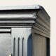 Armoire parisienne noire vitrée rénovée