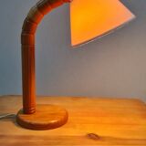 Scandinavian articulated pine lamp