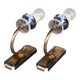 Pair of wall lamps, vintage wall lamp, two-tone brass wall lamp with lucite, lighting, decoration