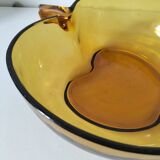 Vintage pressed glass apple salad bowl