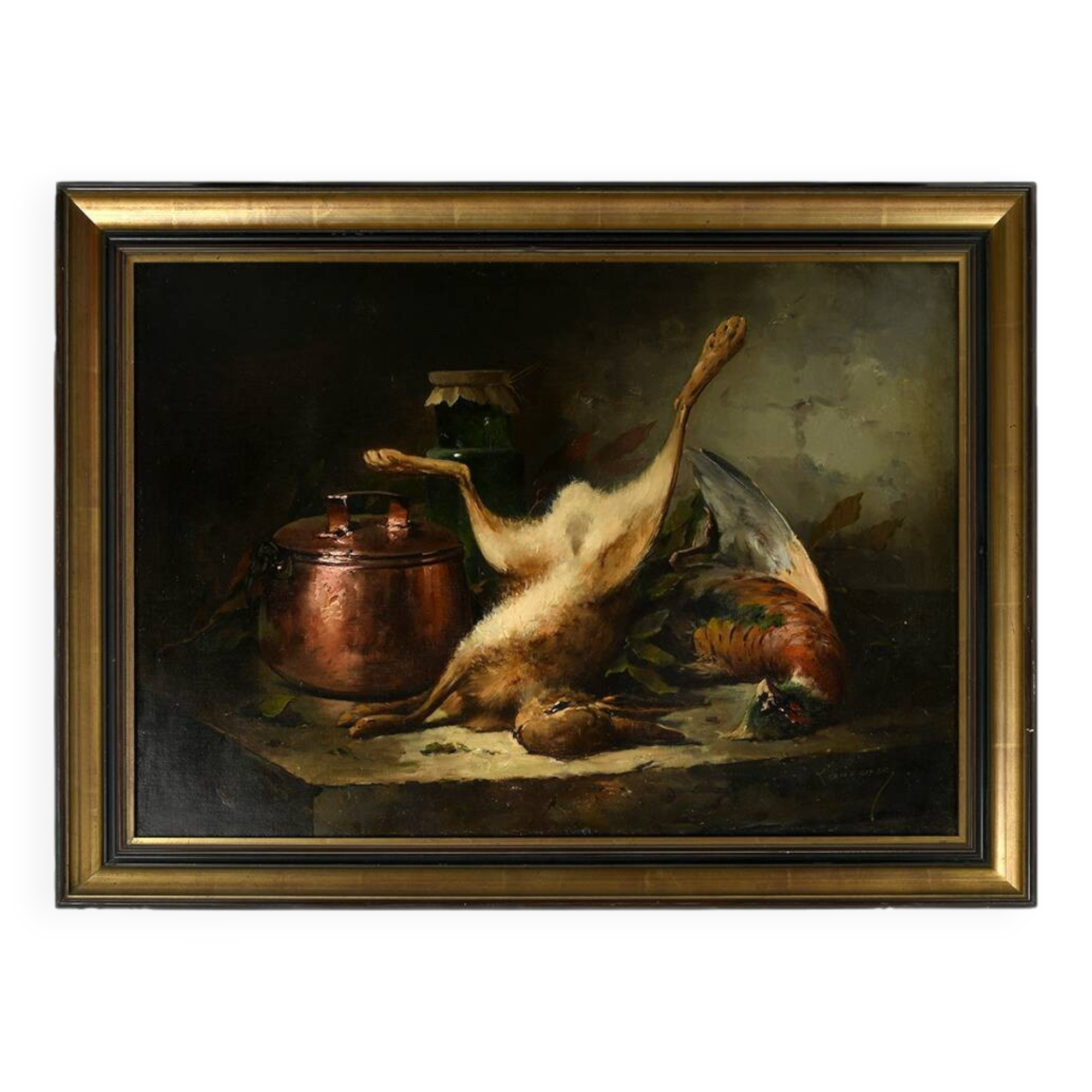 19th century still life by Alfred Arthur Brunel de Neuville