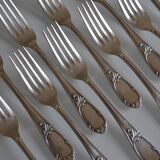 10 Frionnet François silver-plated table forks