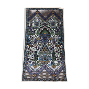Tapis fait main en soie naturelle