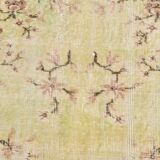 3x6 Pale Yellow & Brown Classic Turkish Rug, 110x197Cm