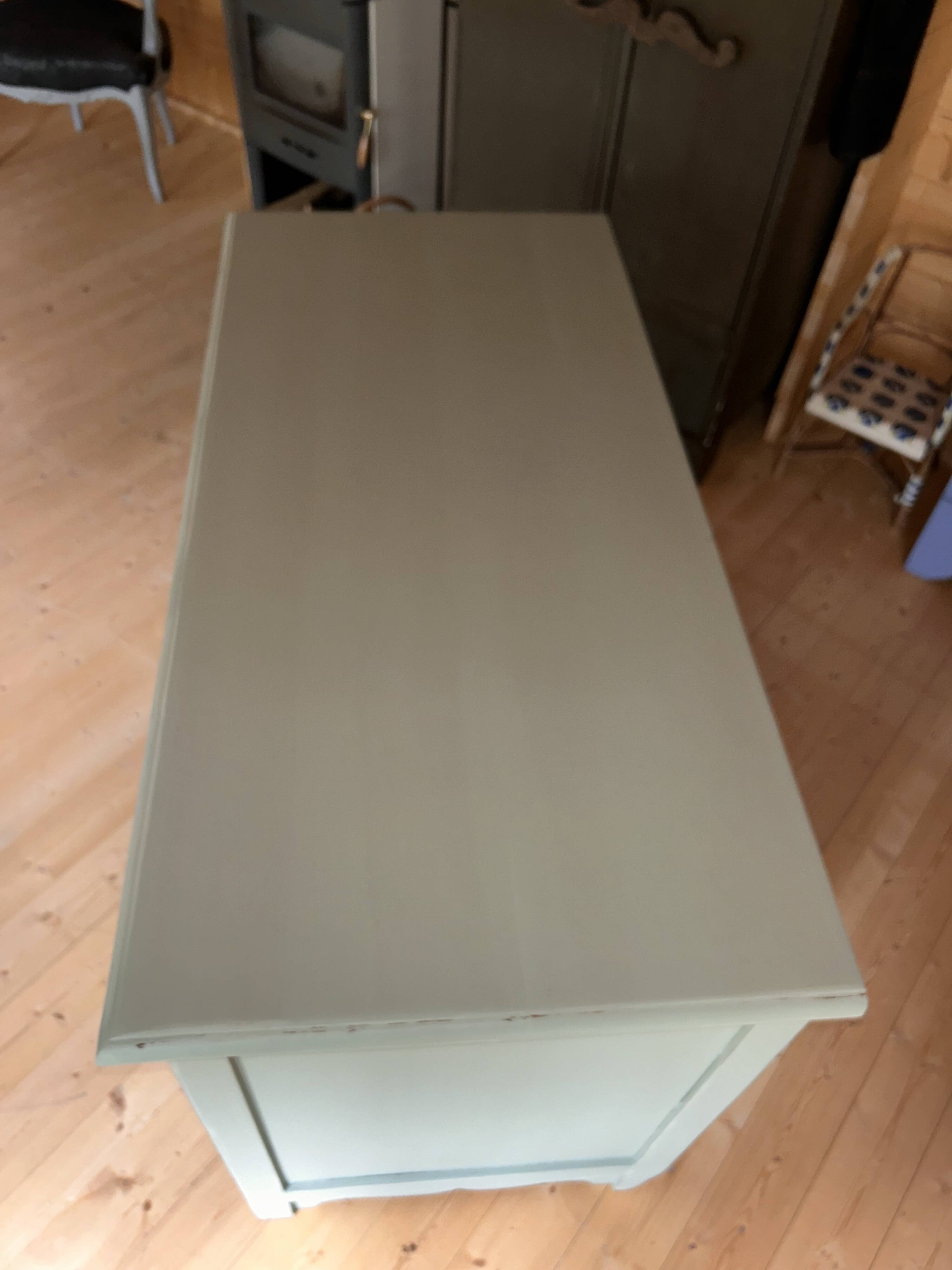 Renovated solid wood sideboard