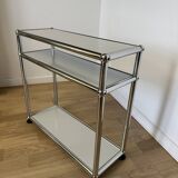USM Haller side table in light grey