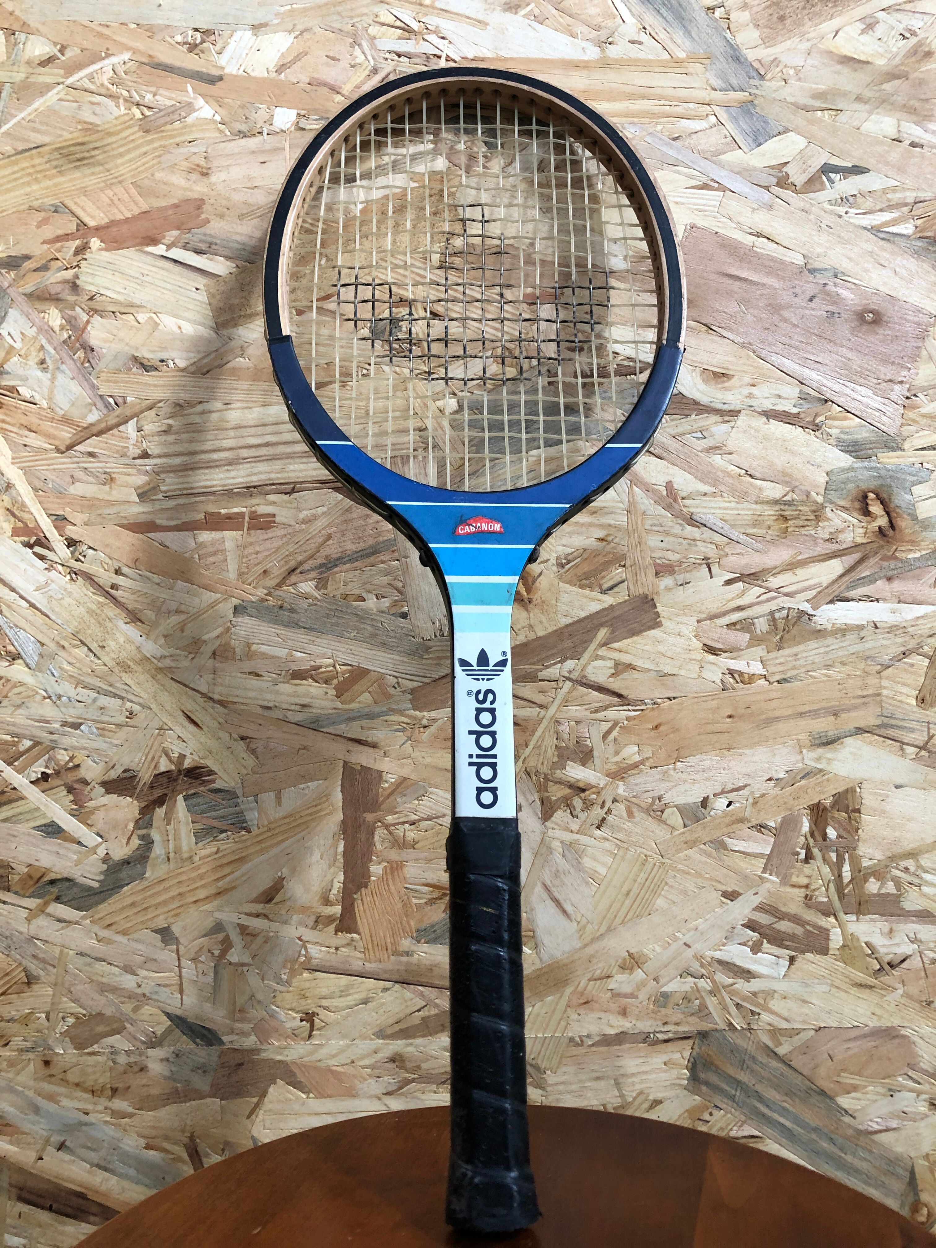 Old racket tennis adidas kid wood