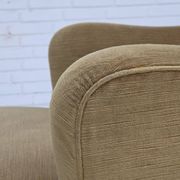 Fauteuil danois en velours vert, années 1970