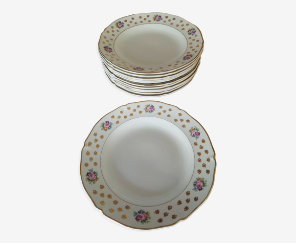 12 assiettes Céranord St Amand "Royal"