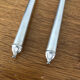 6 silver metal dessert forks