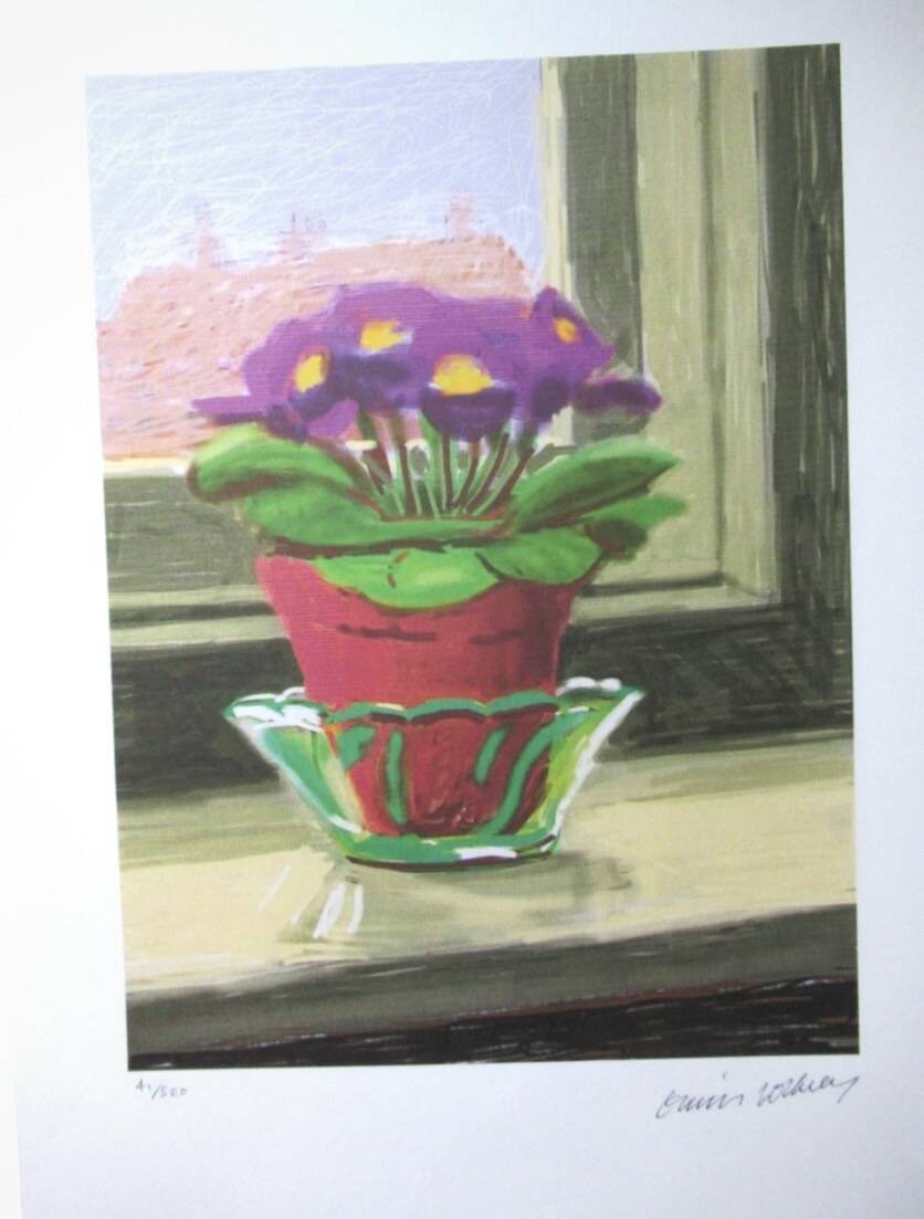 Lithograph by David Hockney, signed and numbered.