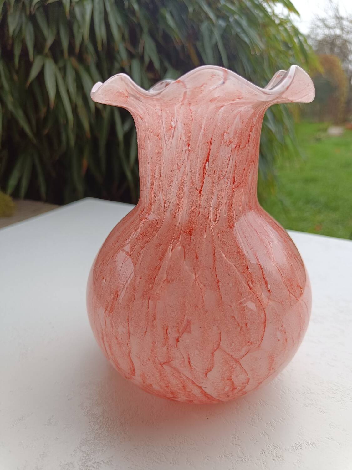 Vase Murano collerette