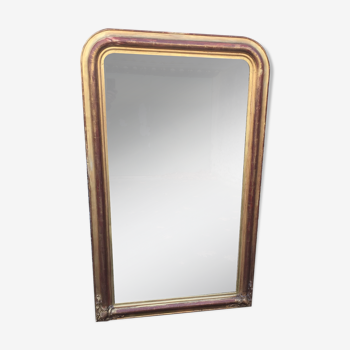 Miroir en bois doré d’époque Louis Philippe