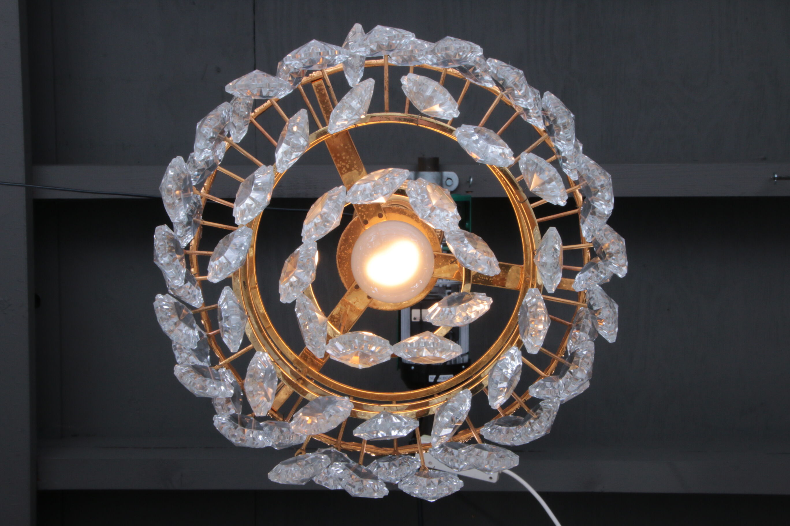 Vintage chandelier design by Christoph Palme,1960 Germany