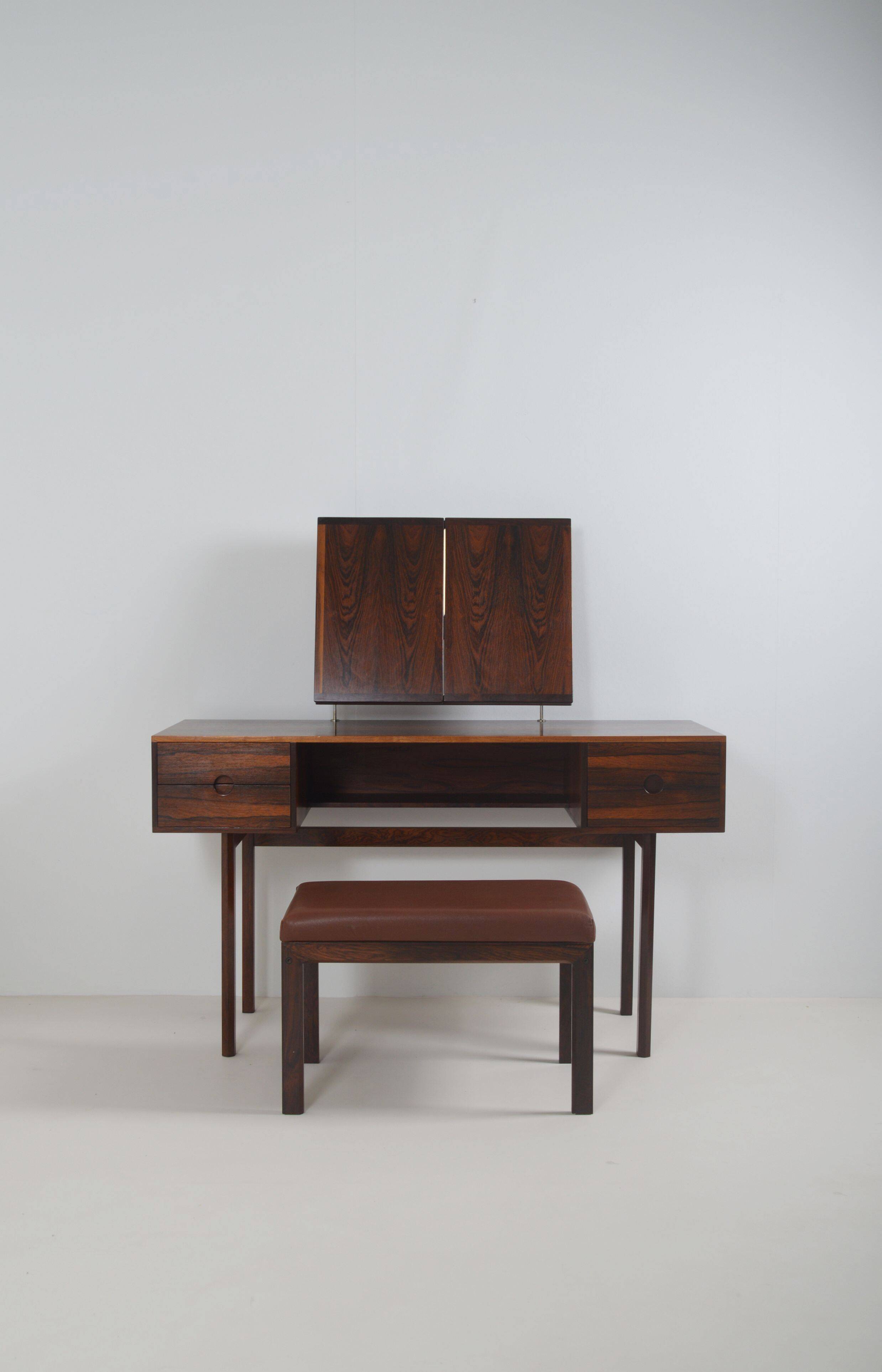 Danish dressing table in rosewood by Kai Kristiansen for Aksel Kjersgaard