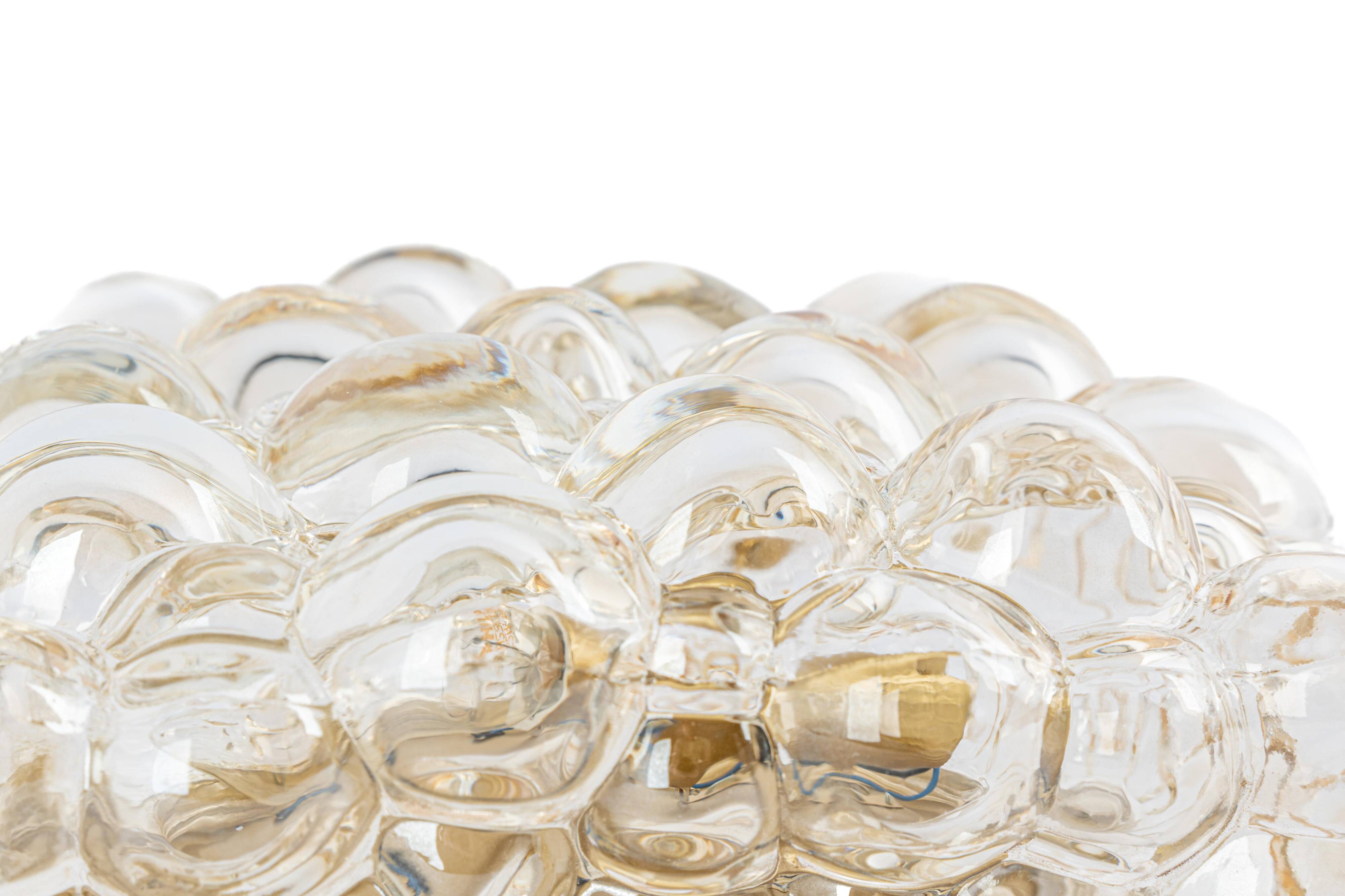 Globe Glass Wall Light in Amber by Helena Tynell, Limburg, Germany