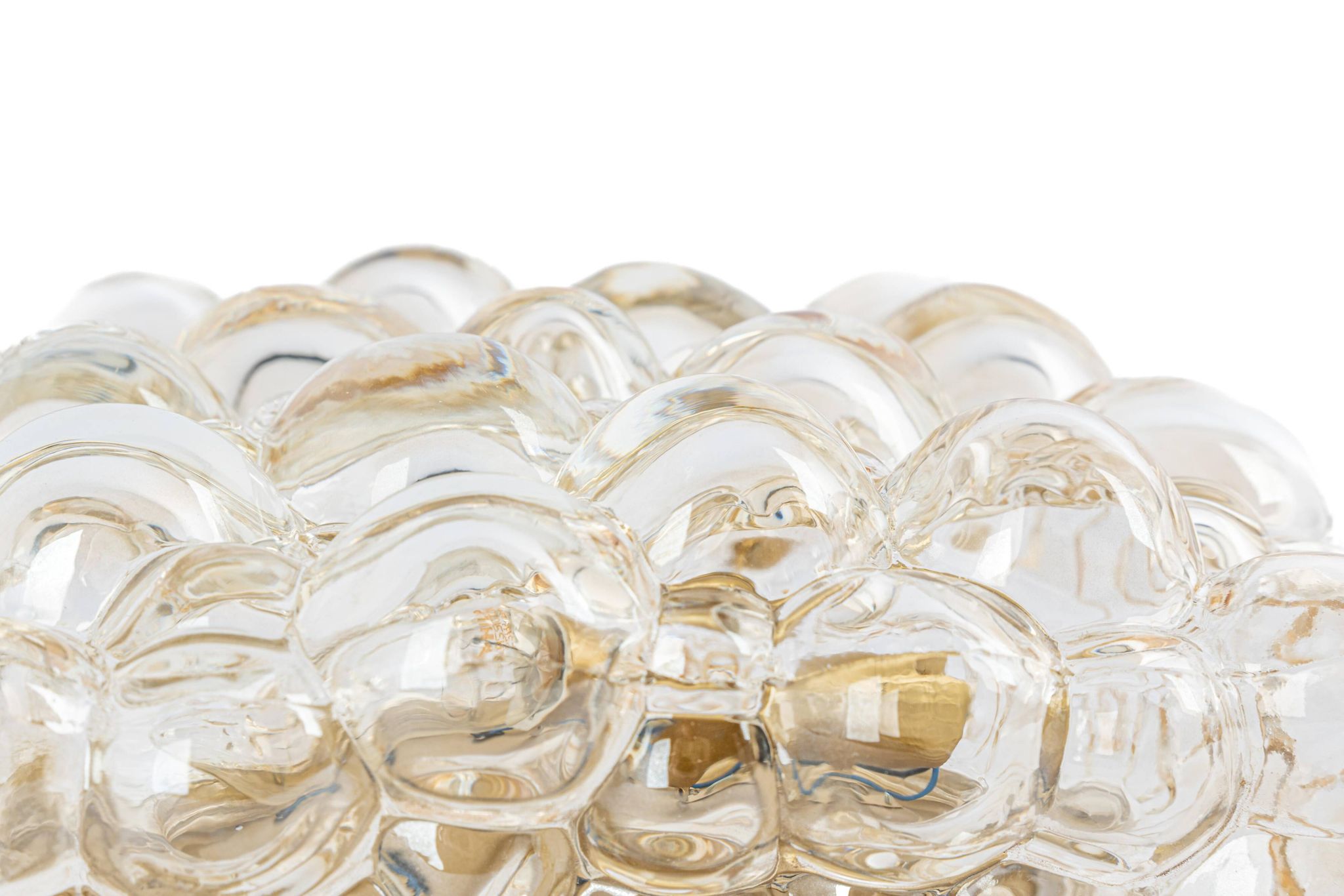 Globe Glass Wall Light in Amber by Helena Tynell, Limburg, Germany