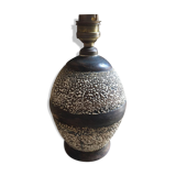 Antique ceramic lamp stand. Brown.