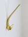 Up to 5 large vintage brass wall hooks by Carl Aubock #4056, Austria, 1950s.