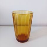 Lot de 4 verres à eau en verre ambré