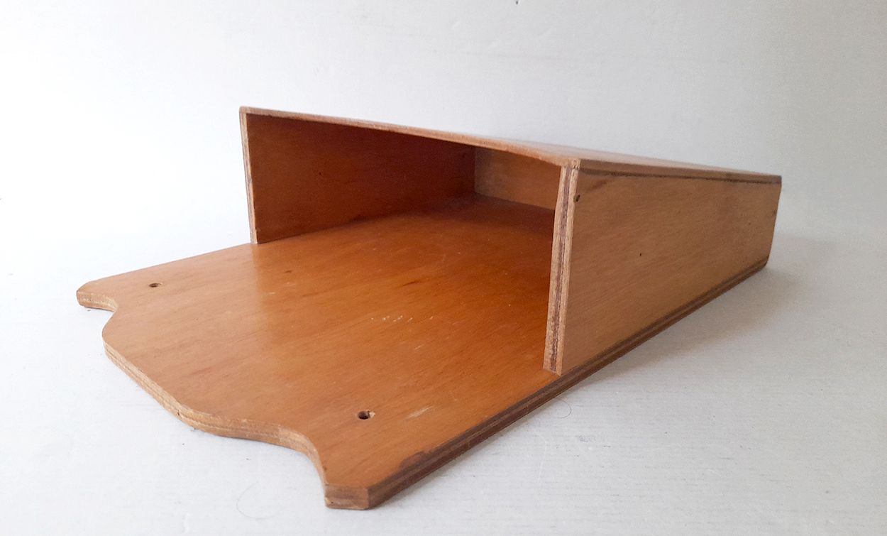 Wooden box for wall mounting, mail holder
