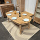 Table de ferme en chêne massif avec rallonges