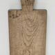 Cutting board solid wood patinated thick early twentieth century