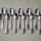 Box of 12 silver-plated teaspoons Shell model